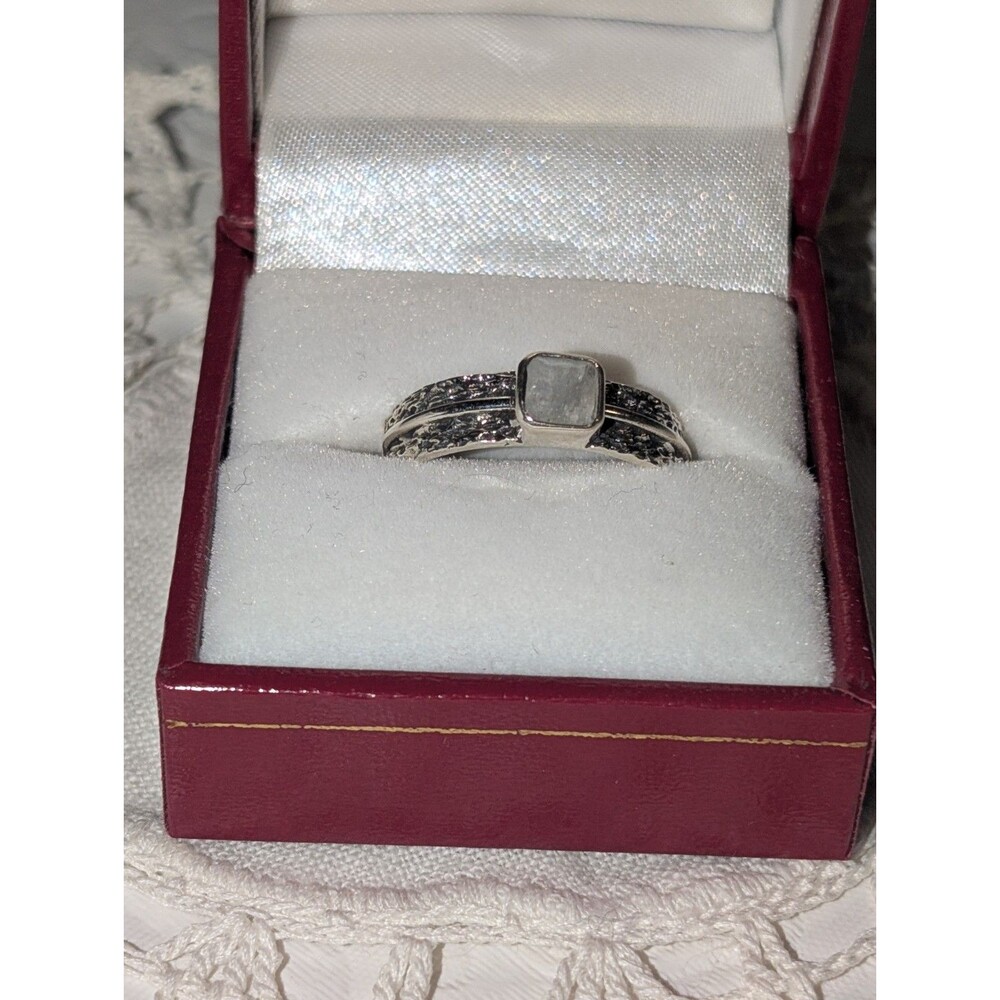 925 Sterling Silver Moonstone Ring - New
